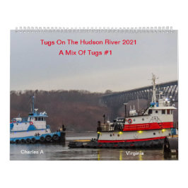 Tugs on the Hudson River 2021—een mix van Tugs#: 1 Kalender