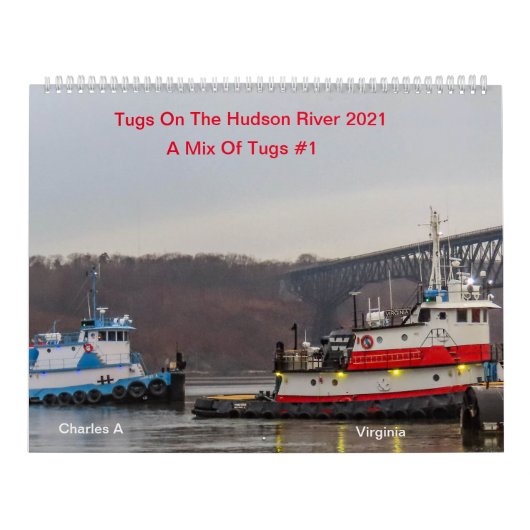 Tugs on the Hudson River 2021—een mix van Tugs#: 1 Kalender (Hoes)