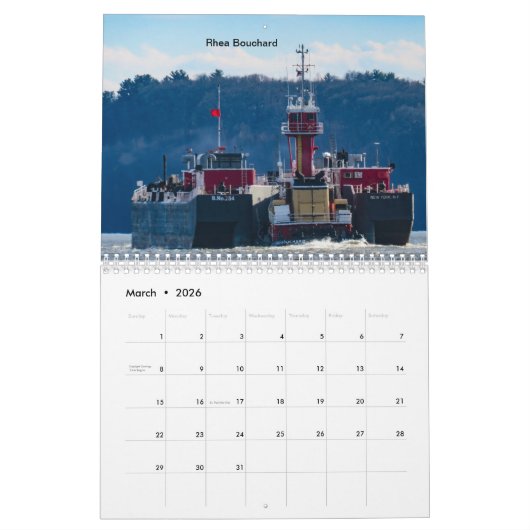 Tugs on the Hudson River 2022 Bouchard Calendar Kalender (Mar 2026)