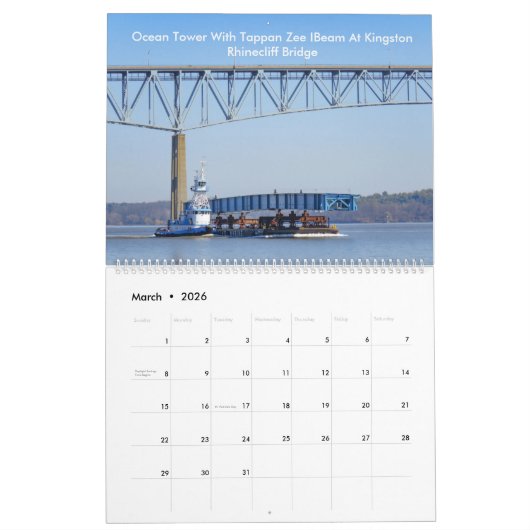 Tugs on the Hudson River 2023 100% Dann Ocean Kalender (Mar 2026)