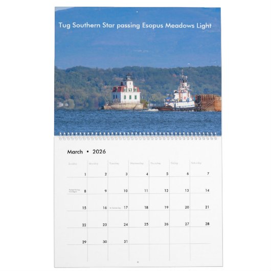 Tugs On The Hudson River 2026 Calendar Kalender (Mar 2026)