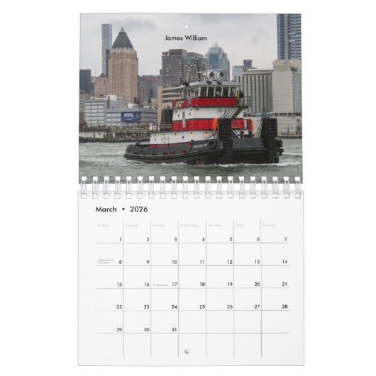 Tugs on the Hudson River Towships 2018 Kalender (Mar 2026)