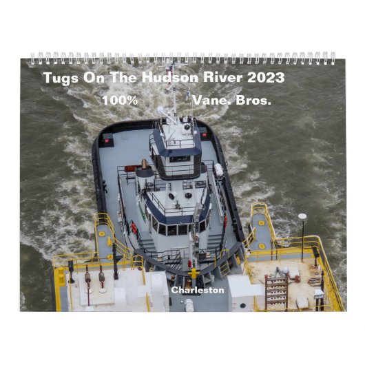Tugs op de Hudson rivier 100% Vane Bros. 2023 Kalender (Hoes)