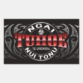 Tuhoe Lifer Moko Chrome Rechthoekige Sticker (Voorkant)