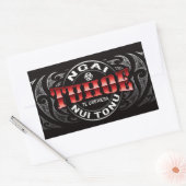 Tuhoe Lifer Moko Chrome Rechthoekige Sticker (Envelop)