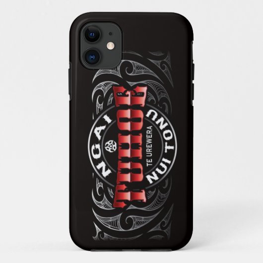 Tuhoe Lifer Moko Red Chrome Case-Mate iPhone Case (Achterkant)
