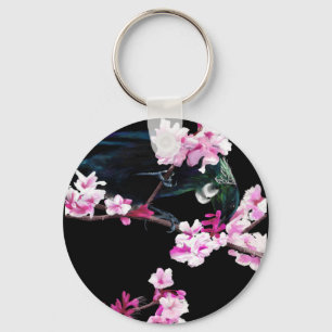 Tui Bird in the Cherry Blossom Sleutelhanger