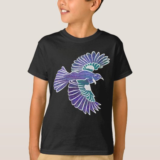 Tui Bird Nieuw-Zeeland Vliegen T-shirt (Voorkant)