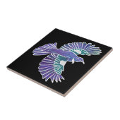 Tui Bird Nieuw-Zeeland Vliegen Tegeltje (Zijkant)