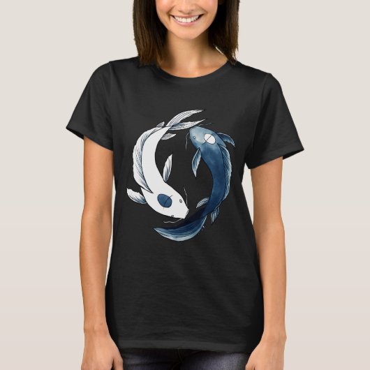 Tui en La - Yin & Yang Koi T-shirt (Voorkant)