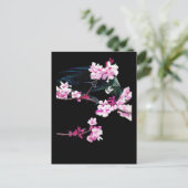 Tui Feeding on Cherry Blossom Briefkaart (Staand voorkant)