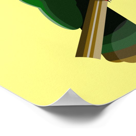 Tui Kereru NZ Bird Poster (Hoek)