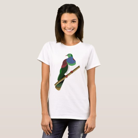 Tui Kereru NZ Bird T-shirt (Voorkant volledig)