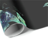 Tui & Kowhai Bloemen Paua Seashell Inlay Cadeaupapier (Rol Hoek)