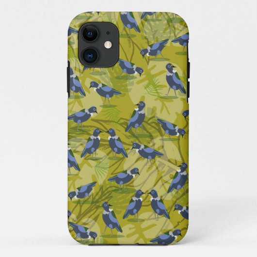Tui New Zealand Bird Pattern Case-Mate iPhone Case (Achterkant)