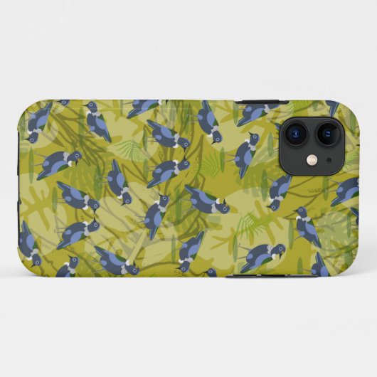 Tui New Zealand Bird Pattern Case-Mate iPhone Case (Achterkant (horizontaal))