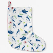 Tui New Zealand Bird Pattern Kleine Kerstsok (Voorkant)