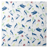 Tui New Zealand Bird Pattern Tegeltje (Voorkant)