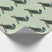 Tui Nieuw-Zeelands Vogel Cadeaupapier (Hoek)