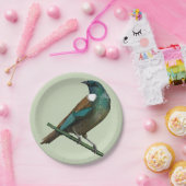 Tui Nieuw-Zeelands Vogel Papieren Bordje (Feest)