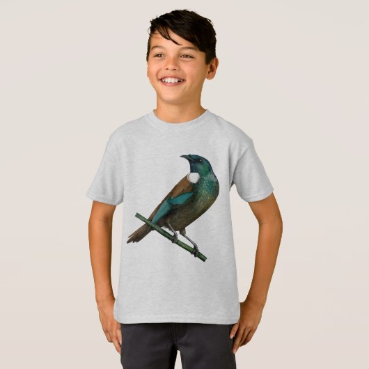 Tui Nieuw-Zeelands Vogel T-shirt (Voorkant volledig)