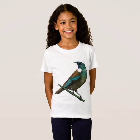 Tui Nieuw-Zeelands Vogel T-shirt (Voorkant volledig)