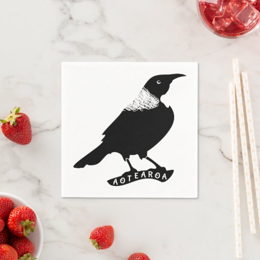 Tui | Nieuw-Zeelandse inheemse vogel Servetten (Insitu)