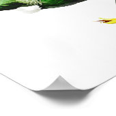 Tui op gele vlas poster (Hoek)