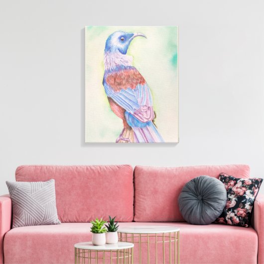 Tui Stretched Canvas Print (Insitu (Woonkamer))
