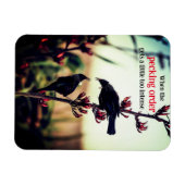 Tui vogels vechten op vlas magneet (Horizontaal)