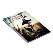 Tui vogels vechten op vlas notitieboek (Rechterzijde)