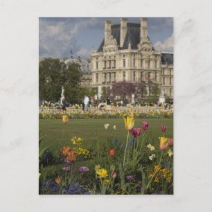 Tuilerieën tuin, Louvre, Parijs, Frankrijk Briefkaart
