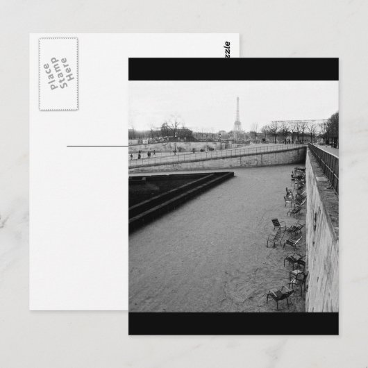 Tuileries Garden (Jardin des Tuileries), Parijs Briefkaart (Voorkant / Achterkant)