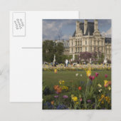 Tuileries Garden, Louvre, Parijs, Frankrijk Briefkaart (Voorkant / Achterkant)