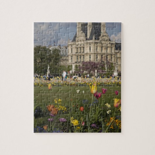 Tuileries Garden, Louvre, Parijs, Frankrijk Legpuzzel (Verticaal)