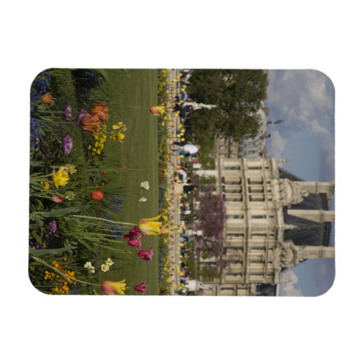 Tuileries Garden, Louvre, Parijs, Frankrijk Magneet (Horizontaal)