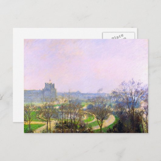 Tuileries Garden van Camille Pissarro Briefkaart (Voorkant / Achterkant)