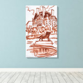 Tuileries Garden van het Louvre | Parijs, Frankrij Canvas Afdruk (Insitu (Houten vloer))