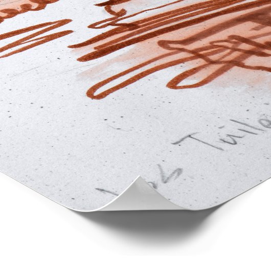 Tuileries Garden van het Louvre | Parijs, Frankrij Poster (Hoek)