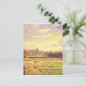 Tuileries Gardens 2 van Camille Pissarro Briefkaart (Staand voorkant)