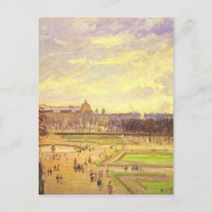 Tuileries Gardens 2 van Camille Pissarro Briefkaart