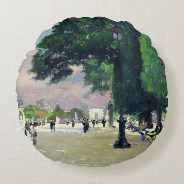 Tuileries Rond Kussen (Voorkant)