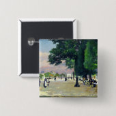 Tuileries Vierkante Button 5,1 Cm (Voorkant /achterkant)