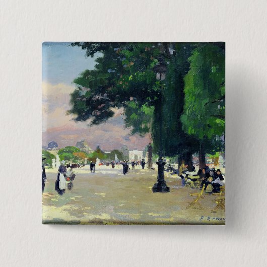 Tuileries Vierkante Button 5,1 Cm (Voorkant)