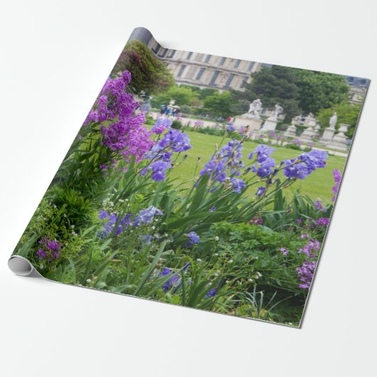Tuilleries Park Paris France Wrapping Paper Cadeaupapier (Uitgerold)