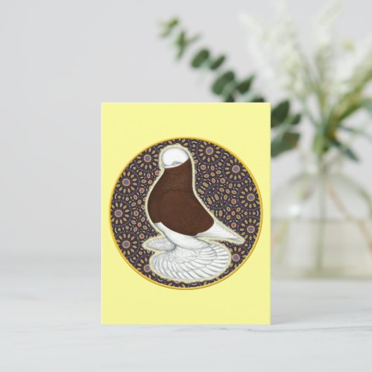 tuimelduivencirkel briefkaart (Staand voorkant)