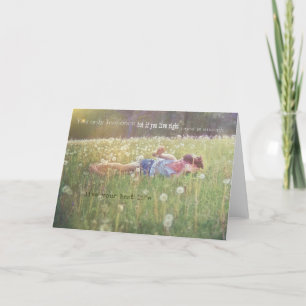 TUIMELEN IN HET GRAS WENSKAART BEDANKKAART