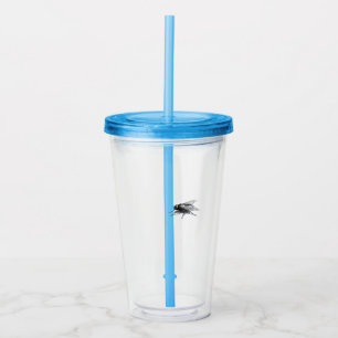 Tuimelschakelaar van Budddy van de vlieg de blauwe Acryl Drinkbeker