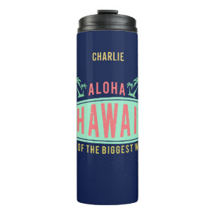 Tuimelschakelaar van de de douanenaam van Aloha de Thermosbeker