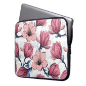 Tuin 2 van Magnolia Laptop Sleeve (Voorkant Links)